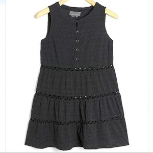 ♟Anthropologie Black Eyelet Dress